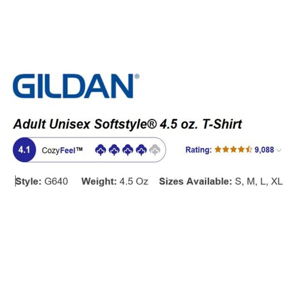 🆕 GILDAN G640 "SOFT STYLE" Custom Tee w/ Custom Graphic - Picture 9 of 9